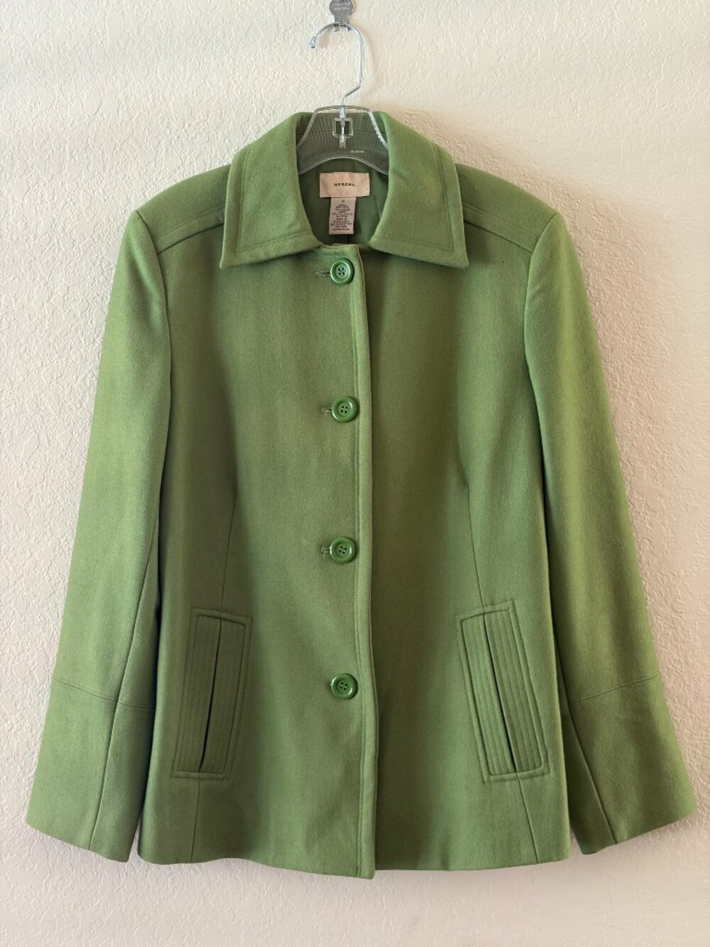 Vintage Merona Green Wool Blend Jacket